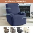 thumbnail image 4 of Recliner Slipcovers -Pieces Lazyboy Recliner Covers Recliner Couch Covers Recliner Chair Cover Non Slip Reclining Slipcovers with Storage Pockets Furniture Protector for Living Room, 4 of 8
