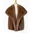 thumbnail image 5 of LWFFDAW Women's Faux Fur Vest Wide Collar Sleeveless Plush Jacket Fall Winter Warm Loose Outerwear with Pockets, 5 of 9