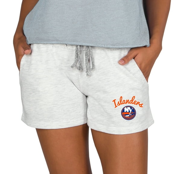 Women's Concepts Sport Oatmeal New York Islanders Mainstream Terry Lounge Shorts