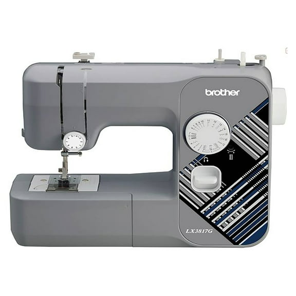 Restored Brother LX3817G 17-Stitch Sewing Machine - Gray (Refurbished)