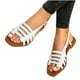 thumbnail image 4 of Sandalias de mujer Zapatos planos ahuecados de verano transpirables sólidos Wmkox8yii nm9444, 4 of 4