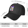 thumbnail image 5 of LGBT Pride Month Hat Pride Flags Hat Gay Pride Lesbian Love Cap for Men Women Black, 5 of 8