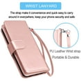 thumbnail image 6 of Galaxy A51 Case, [5G Version] Galaxy A51 Wallet Case,Takfox ID Cash Credit Card Slots Holder Pouch Folio Flip PU Leather Cover Shell Kickstand Detachable Magnetic Hard Case & Lanyard - Rose Gold, 6 of 7