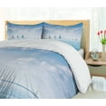 thumbnail image 5 of Ambesonne Ocean Duvet Cover Sets, Sail Boats Regatta Race, 2-Queen, Pale Blue and White, 5 of 7