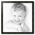 thumbnail image 2 of ArtToFrames 30" x 30" Honors Black with Silver Picture Frame, 30x30 inch Black Wood Poster Frame (WOM-5157),  Pack, 2 of 7