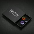 thumbnail image 7 of King Will Silicone Wedding Rings For Men Women, 3 Packs 8mm Wide 2.2mm Thick Viking Men Ring Tree of Life Rune Design Rubber Wedding Bands, Breathable Comfort Fit Size 13, 7 of 7