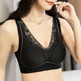 thumbnail image 3 of Mrat Womens Sports Bras Clearance Thin Seamless Underwear Push Up Bralette Tops Plus Size Bandeau Bras Training Bra Black_3 XL, 3 of 5
