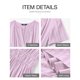 thumbnail image 4 of Vestido casual BTFBM de verano 2025 con cuello en V y manga corta para mujer, 4 of 9