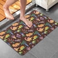 thumbnail image 4 of Brown Dinosaurs Flowers Trees Pattern Bathroom Rugs Mat,Non Slip Microfiber Bathroom Rug,Rubber Backing,Soft Bathroom Mats for Bathroom Floor,Tub and Shower,20x32in(50x80cm), 4 of 5
