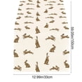 thumbnail image 3 of Wooowa Easter Festival Theme Table Runner with Bunny Egg Floral Print, for Holiday Party Dining Table and Home Scene Decoration, 3 of 6