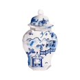 thumbnail image 2 of Wang, Melissa 20x24 White Modern Wood Framed Museum Art Print Titled - Indigo Vase II, 2 of 4