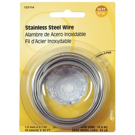 30 ft. 19 Gauge Stainless Steel Wire