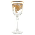 thumbnail image 3 of Lorenzo Import Royal-Wine Embellished 24K Gold Crystal White Wine Goblets - Made In Italy - Set of 4, 3 of 5