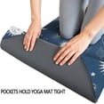 thumbnail image 3 of Blue Sun Moon Cloud Planet Eye Star Pattern Hot Yoga Mat Towel Non Slip for Hot Yoga - Quick-Drying Yoga Mat Cover with 4 Corner Pockets with Travel Bag - Hot Yoga Towel Non Slip 70"x26", 3 of 6