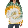 thumbnail image 7 of Bovemsi Sweatshirt for Women Long Sleeved Tie Dye Printed Casual Sportswear With Pockets Comfort Hoodie, 7 of 7