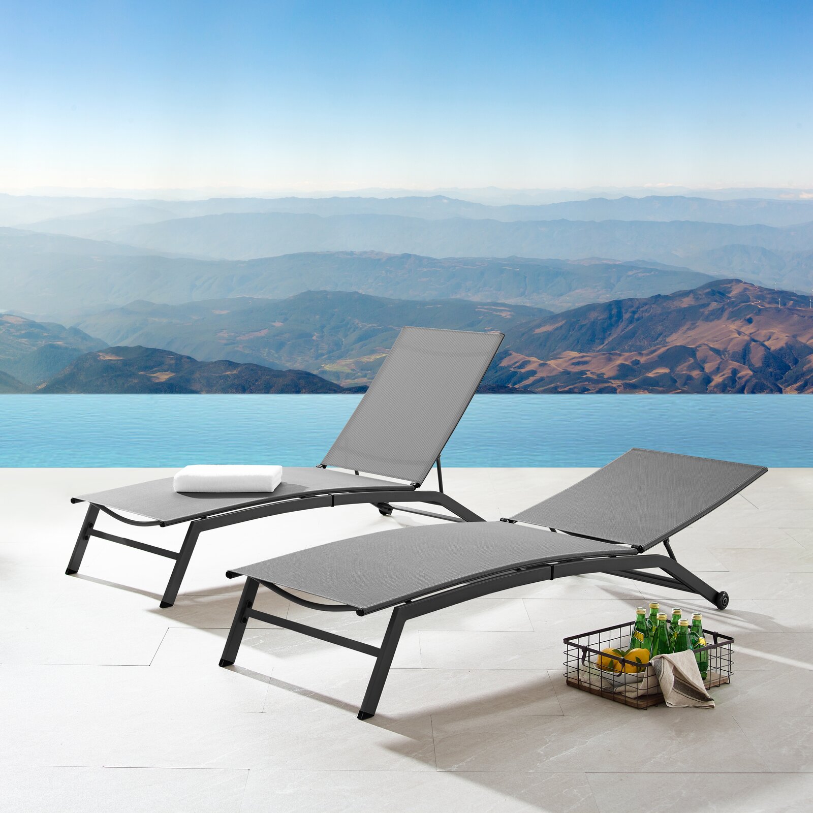 shearson reclining chaise lounge