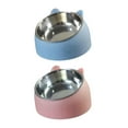 thumbnail image 1 of 2 Uds. para Cachorros Y Perros Elevados de 15  degree, Plato de Alimentación, Alimentador de Agua Antideslizante para Gatos de Interior, Alimentador Salvador  Cuencos para gatos, 1 of 10