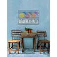 thumbnail image 4 of Marmont Hill Beach Shack Umbrellas White Wood Wall Art, 20" x 30", 4 of 7