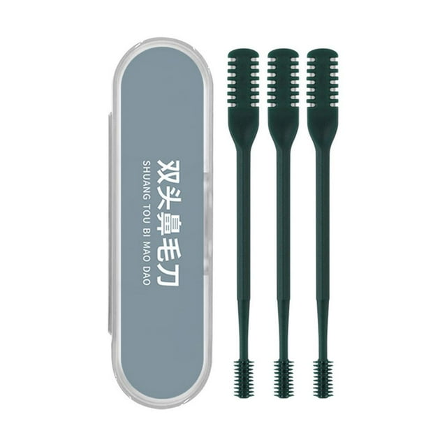 Mini Manual Nose Hair Razor, Set of 3pcs, Hair Removal Tool, Washable, Nose Trimmer, Safe for Everyone, Comes with Box, Suitable for All Ages