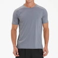 thumbnail image 1 of Workout Shirt Men Compression Fit Quick Drying Gym Shirts Mesh Breathable Short Sleeve Crew Neck Running Fishing Hiking Top, 1 of 5