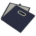 thumbnail image 3 of Household Essentials 81-1 Foldable Fabric Storage Bins | Set Of 6 Cubby Cubes With Handles | Navy Blue, 3 of 5