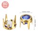thumbnail image 3 of Uxcell 80Pcs Remaches de Rhinestone 0.2"x0.24" Cobre para Manualidades Oro Azul Oscuro, 3 of 7
