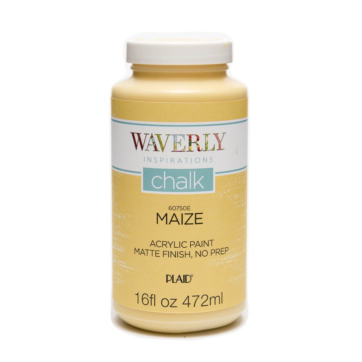 Waverly Inspirations 60750E Chalk Finish Acrylic Paint, Maize, 16 oz