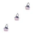 thumbnail image 4 of Transemion Réglable Suspendu Égouttoir Panier Cuisine Évier Étagère Savon Éponge Drain Rack Rose 3Set, 4 of 6