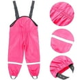 thumbnail image 1 of Peto De Lluvia Infantil Unisex Pantalón De Barro A Prueba De Viento E Impermeable-Rosa-98 Computadora Computadora Computadora portátil, 1 of 5