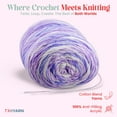 thumbnail image 2 of Royal Batik Ombre Yarn for Crocheting - Soft Yarn for Crocheting and Knitting - Rainbow Yarn - 100% Anti-Pilling Acrylic Crochet Yarn 1x140 gr (1- Skeins Pack) (1x383 yds) (10611), 2 of 7