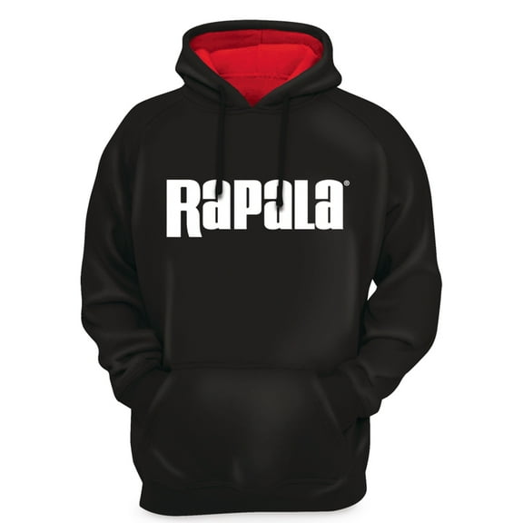 Rapala Pullover Hoodie - XL - Black/Red