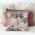 thumbnail image 3 of Hawaii Floral Oil Duo Indoor/Outdoor Pillow with Removable Cover in Gray Pink Cream26x26, 3 of 7