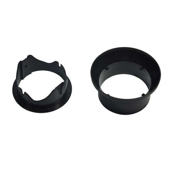Adaptador para bajante de canalón Myard, conector de PVC de 4" negro