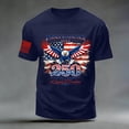 thumbnail image 5 of Rotm Independence Shirt USA 4th of July Shirts for Men American Flag Short Sleeve Patriotic Independence Day Tee Top Dark Blue,L, 5 of 6