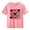 Pink, variant on Kids Valentine's Day T-Shirt Heart Print Tic Tac Toe Short Sleeve Tee 100% Cotton Casual Top for Girls Age 4-10,Size 7 T