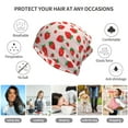 thumbnail image 5 of Disketp Strawberries Slouchy Beanie Hip-Hop Soft Lightweight Running Beanie Adult Hats Chemo Cap for Men Women, 5 of 8