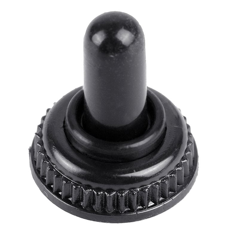10X 6MM Black Mini Toggle Switch Rubber Resistance Boot Cover Cap Waterproof =TO 