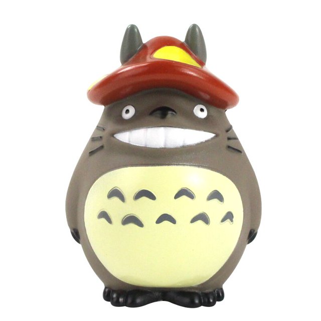 Figuras de acción de My Neighbor Totoro Chinchillas de 12 cm con máscara de paraguas Hayao Miyazaki Anime modelo Juguetes zhangyuxiang unisex