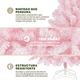 thumbnail image 5 of Arbolito de Navidad Nevado Rosa Artificial Pino de Lujo con Serie de Luz LED 180 Cm Frondoso, 5 of 6
