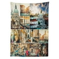 thumbnail image 3 of Ambesonne Travel Tablecloth Rectangular Table Cover, Venice Cityscape Canal, 52"x70", Multicolor, 3 of 4