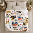 thumbnail image 5 of Playful Pawsome Pups Collage Dog Lover Quote, Playful Pet Portrait Pattern, Warm Flannel Blanket for Living Room and Reading Nook, Dog Lovers Friendship Gift, Pet Lover Home Decor, 5 of 9