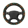 thumbnail image 5 of Cauagu Vintage Butterfly Green Print Car Steering Wheel Cover - Universal Car Accessory for Diverse Cars for Steering Wheel with a Diameter of 14.5"-15", 5 of 7