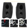 thumbnail image 1 of OULII 2 Pcs Trailer Wheel Chocks Black ABS Prevents Vehicle Slip for Braking, 1 of 8