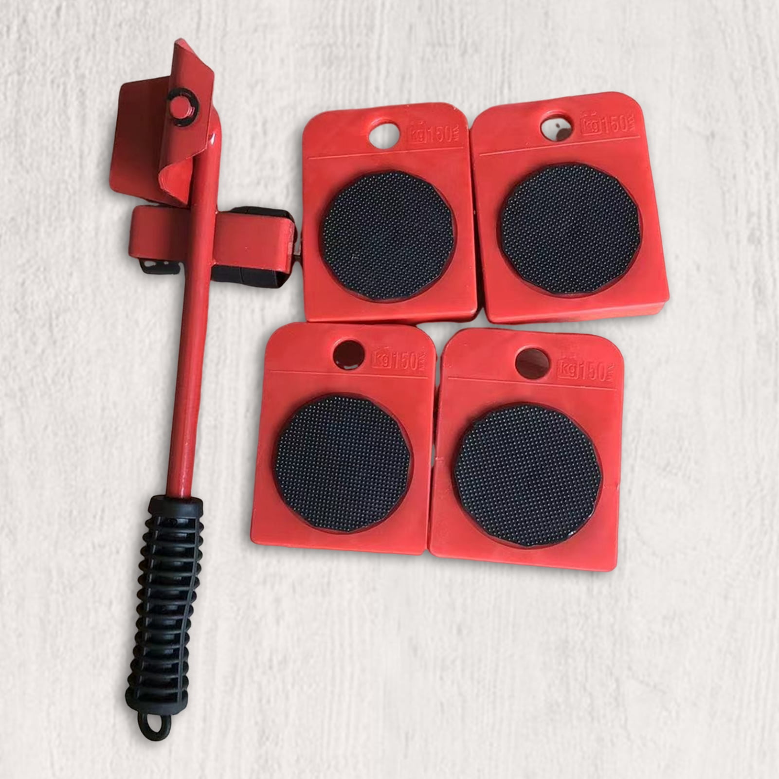 sunsanly 5Pcs/Set Furniture Mover Tool Set Compact Furniture Movers with Wheels Heavy Duty Appliance Rollers Furniture Slider Kit