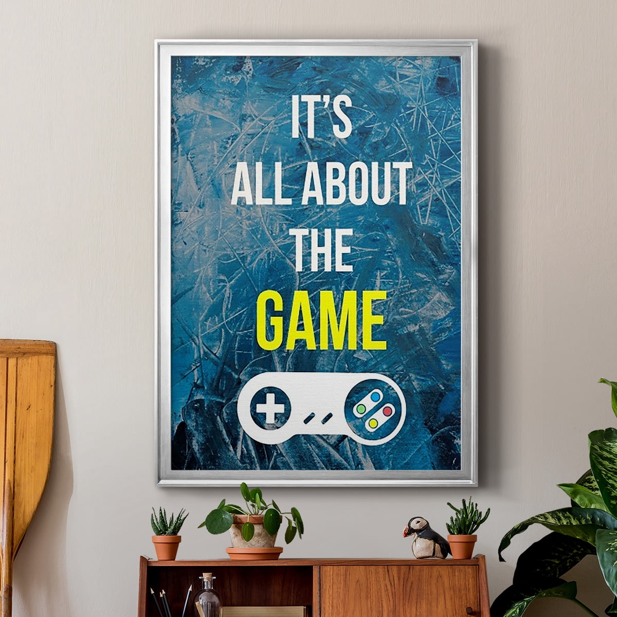 Gamer at Play IV Premium Framed Print, in Gold, Black, or Silver - Ready to Hang