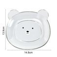 thumbnail image 6 of Queroig Snack Plate Cute Bear Pattern Easy to Clean Stackable Round Edges Multipurpose Plastic Space Saving Fruit Dish Kitchen Tableware, 6 of 7