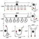thumbnail image 5 of 114Pcs Metal Pegboard Hooks Organizador Surtido Kit Clavijas Cerraduras Aplicaciones Colgan Eccomum 114 piezas, 5 of 5