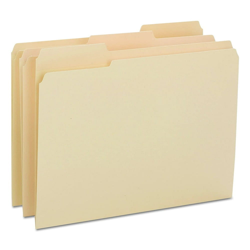 Smead Heavyweight File Folder, Reinforced 1/3Cut Tab, Letter Size
