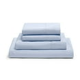 thumbnail image 3 of Virtu Bed Sheets Set, Deep Pocket Rayon Derived from Bamboo Blend Cooling 4 Piece Queen Sheets sets, Ice Blue, 3 of 7