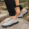 thumbnail image 4 of NOKIO Men's Sneakers Comfortable Wide Width Athlet𝗂c Shoes S𝗅ip On Elastic Adjuatable Strap Cycling Shoes Outdoor Sport Wading Shoes Lightweight Anti-S𝗅ip Swim Shoes, 4 of 6